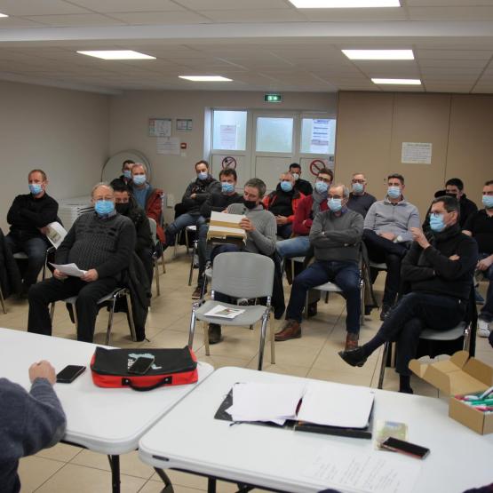 La nouvelle Pac occupe une large partie des débats lors des assemblées générales cantonales. Cantons de Verny, photo Cédric COILLOT