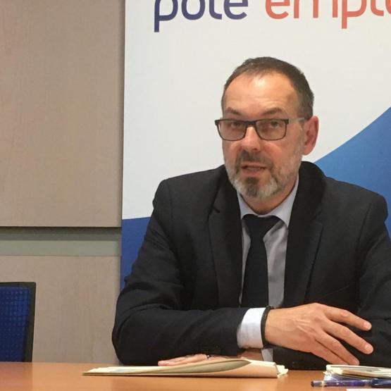 Fabrice Nourdin, directeur de Pôle Emploi Moselle «avec des conseillers dédiés aux entreprises, un sourcing élargi par une approche des compétences et un renforcement de la formation, nous améliorons le traitement des recrutement». Photo Pierre DIVOUX