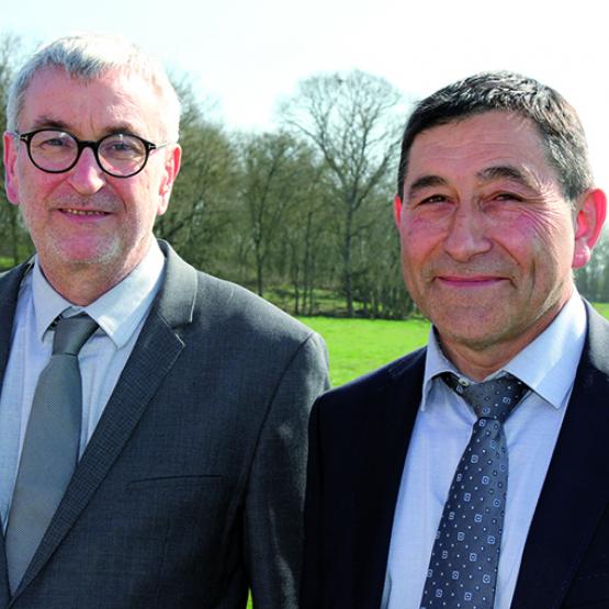 Philippe Sibille, directeur d’Élitest, et Damien Tiha, président sortant. Photo Pierre DIVOUX