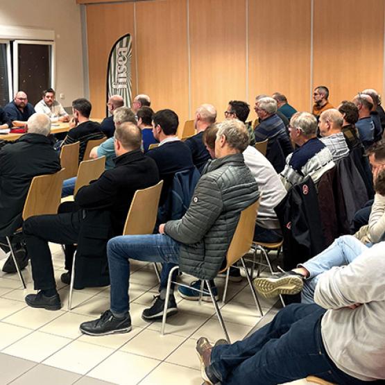 Un moment d’échanges apprécié, chaque année, par les adhérents du syndicat majoritaire. Photo DR