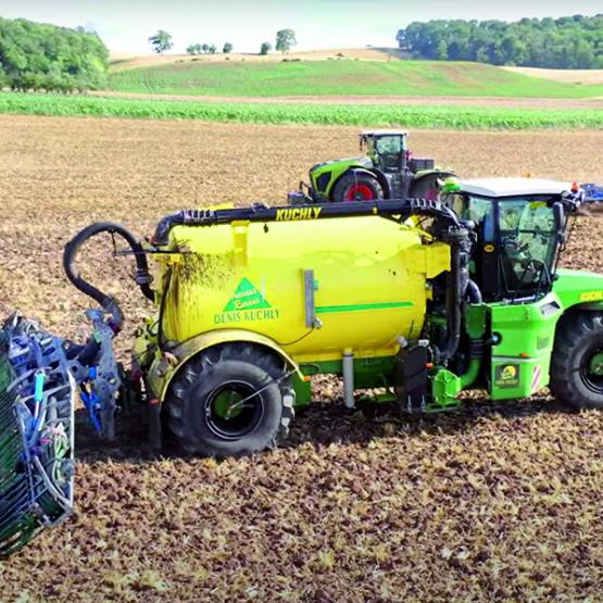 La Fdsea et les Jeunes Agriculteurs ont obtenu une nouvelle dérogation permettant les épandages d’effluents de type I et II jusqu’au 15 décembre, sans contrainte administrative. (Photo Mathieu-agri 57)