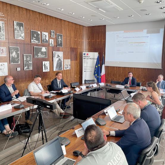 Ce premier comité a permis un état des lieux de la situation hydrique du territoire et de prendre les mesures adéquates. Photo L. Hergat