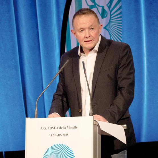 Fabrice Couturier, président de la Fdsea : «la souveraineté alimentaire est un enjeu stratégique majeur face aux tensions géopolitiques actuelles». photo Emilie Kintzinger
