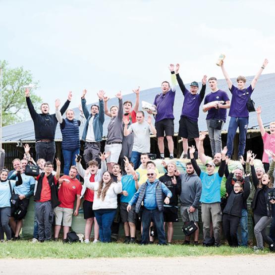 Le podium clôture une belle journée de concours. Photo lycée C-Chaussy