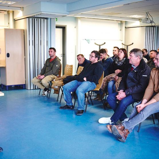 Plus de quatre-vingts maîtres d’apprentissage se sont réunis au Cfa de Courcelles-Chaussy pour une journée d’échanges et de formation. Photo S. Galonnier