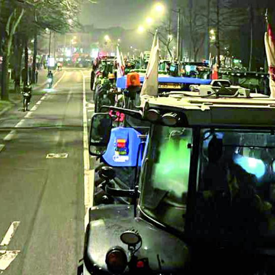 Pour la Moselle, ce sont plus de 40 tracteurs et 70 adhérents des Jeunes Agriculteurs et de la FDSEA qui se sont rendus à Strasbourg. Photo DR