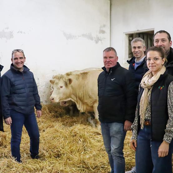 Les responsables de Cloe et de Charal Metz, réunis pour promouvoir le Label Rouge et ceux qui le produisent. Photo Hélène Flamant