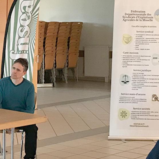 Le responsable Emploi de la Fdsea de la Moselle affiche sa volonté de renforcer l’accompagnement des agriculteurs employeurs de main-d’œuvre. Photo CCE