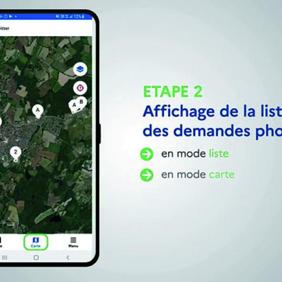 L’application Télépac Geophotos permettra de répondre aux sollicitations de l’administration pour la réalisation de photos géolocalisées. Photo DR