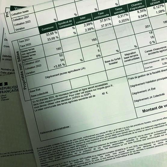 À l’heure de réception des taxes foncières, les Jeunes Agriculteurs doivent penser à demander à leur commune le dégrèvement complémentaire sur la Tfnb. Photo Cédric Coillot