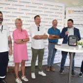 De g. à d. : Éric Pesch, Martine Hansen, Christophe Hansen, Guy Ferder, Christian Wester, Marc Fisch. Photo Pierre Divoux