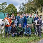 Une équipe d’élèves du lycée agricole de Château-Salins s’entraîne, comme les éleveurs, à la participation aux concours d’Agrimax depuis le début de l’année. Photo Grégory CHEVALLIER