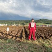 Victor Duchaux devant sa prestation lors de la finale nationale à Mamirolles le 8 septembre. Photo DR