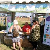 Sur le stand de la Fdsea de la Moselle, un mur des offres d’emploi a permis de montrer les nombreux débouchés en agriculture. Photo Cédric Coillot