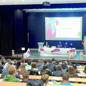 Présentation du Point Accueil Installation et du syndicat Ja57. Photo JA 57