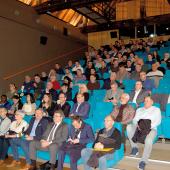 Jean-Marie Guerber et Pierre Jacquin ont présenté l’activité de la coopérative lors de l’assemblée générale du 12 décembre à Dieuze. Photo GPB