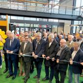 Les élus réunis pour le temps inaugural, sans spécimens bovins, en cette année particulière. © Photo Pierre Divoux