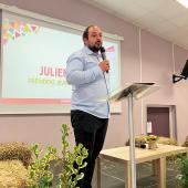 Julien Viville a présidé sa dernière assemblée générale le 21 février à Grostenquin. Photo Pierre Divoux