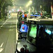 Pour la Moselle, ce sont plus de 40 tracteurs et 70 adhérents des Jeunes Agriculteurs et de la FDSEA qui se sont rendus à Strasbourg. Photo DR