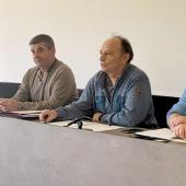 De g. à d. : Raymond Muller, Jean-Luc Elmerich, Jean-Marie Gallissot et Antony Valter. Photo Maire Pescheteau