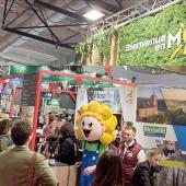 Il y avait affluence sur le pavillon de la Moselle lors du passage de la délégation conduite par le président du Département, Patrick Weiten. Photo Pierre Divoux