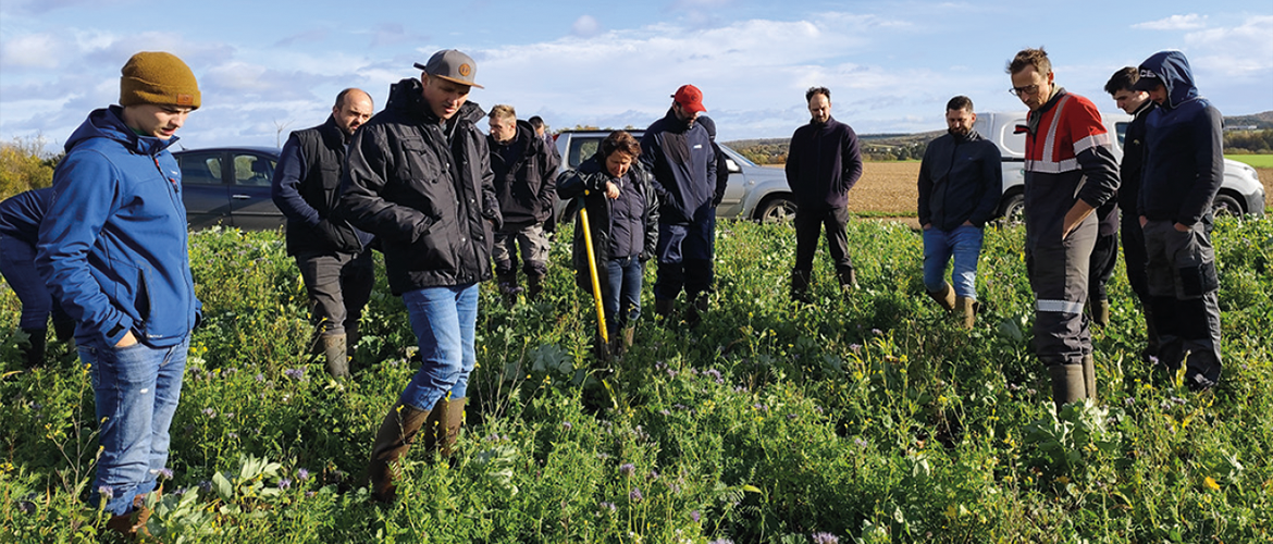 Chaque ferme met en place un protocole, accompagné par Arvalis, selon ses enjeux et ses besoins sur l’exploitation. © Photo DR