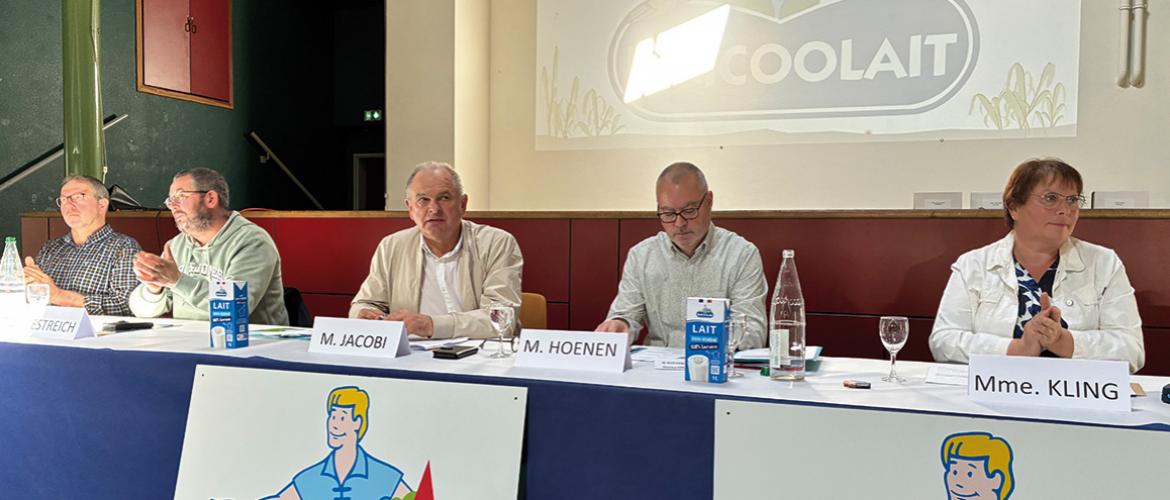 Jean-Luc Jacobi a annoncé la toute prochaine mise en marché du lait de Lorraine à la marque Unicoolait. Photo Pierre Divoux