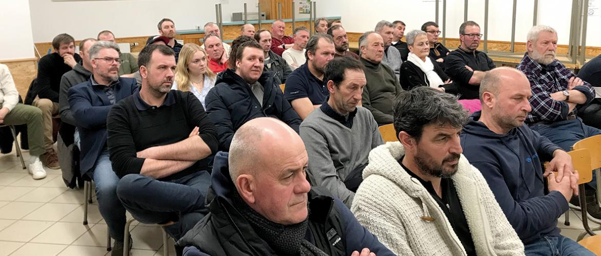 À Sarrebourg, les adhérents se refusent à la distorsion de concurrence entre les états membres de l’Ue par la possibilité de cofinancement de la Pac. Photo CEC