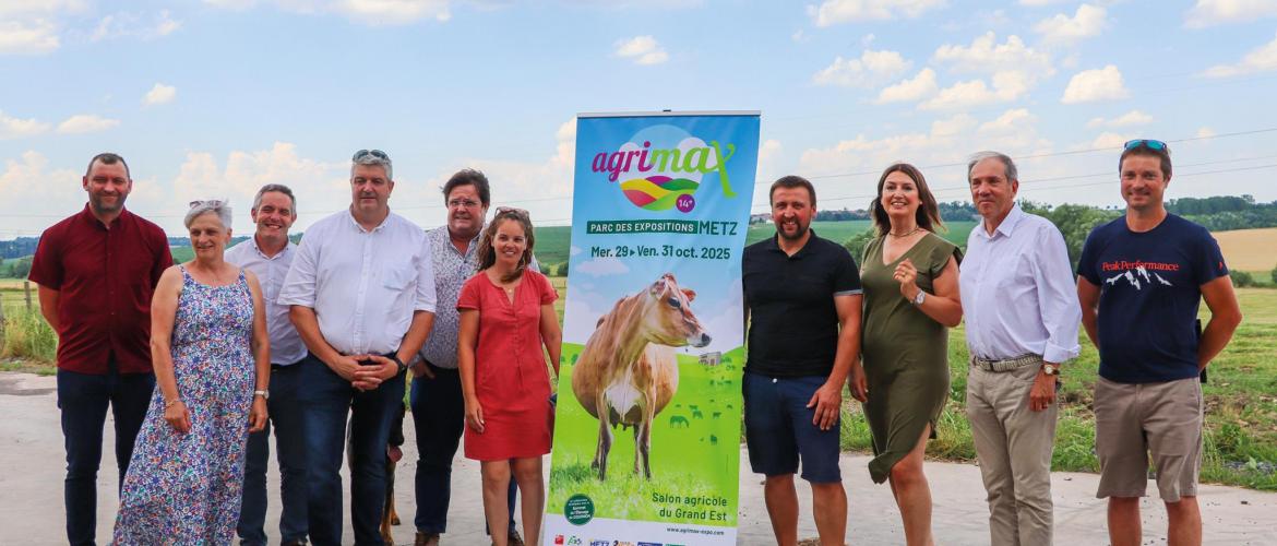 Les organisateurs et partenaires d’Agrimax ont dévoilé les contours de la prochaine édition, le 1er juillet, à Nonhigny. Photo : H.Flamant