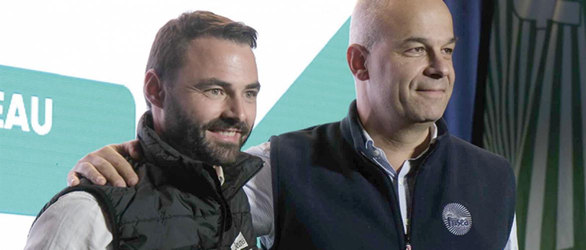 Pierrick Horel et Arnaud Rousseau : «Nous nous sommes rassemblés autour des trois thèmes majeurs que sont la dignité, le revenu et l’accès aux moyens de production». Photo Actuagri