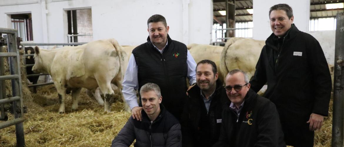 Les responsables de CLOE et de Charal Metz, main dans la main pour mettre en avant le savoir-faire des éleveurs de la région et promouvoir le Label Rouge. Photo : H.Flamant