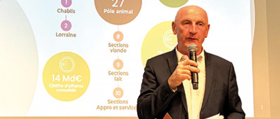 Sylvain Hinschberger, président de la Coopération Agricole du Grand Est. Photo Pierre Divoux