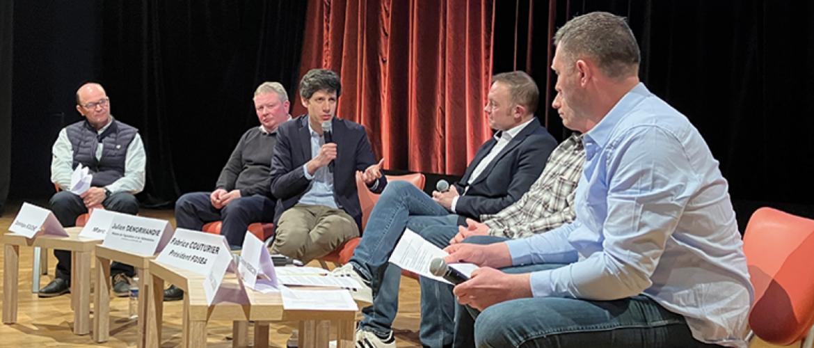 Julien Denormandie, «nous sommes en haut de cycle, et c’est précisément parce que nous sommes en haut de cycle qu’il faut contractualiser de manière pluriannuelle en viande bovine». Photo Pierre Divoux