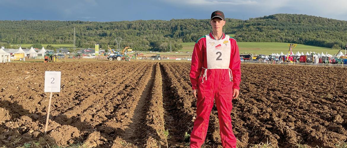 Victor Duchaux devant sa prestation lors de la finale nationale à Mamirolles le 8 septembre. Photo DR
