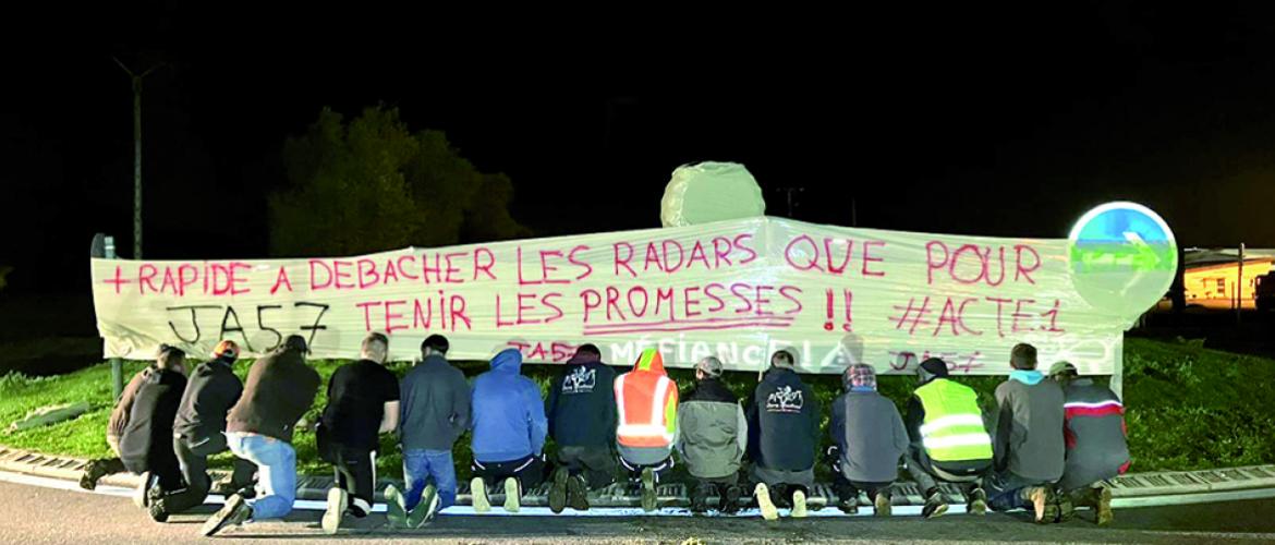 Le choix des cibles des Jeunes Agriculteurs de Moselle, repartis en action le 22 octobre, fait écho à la mobilisation de l’hiver dernier. Photo DR