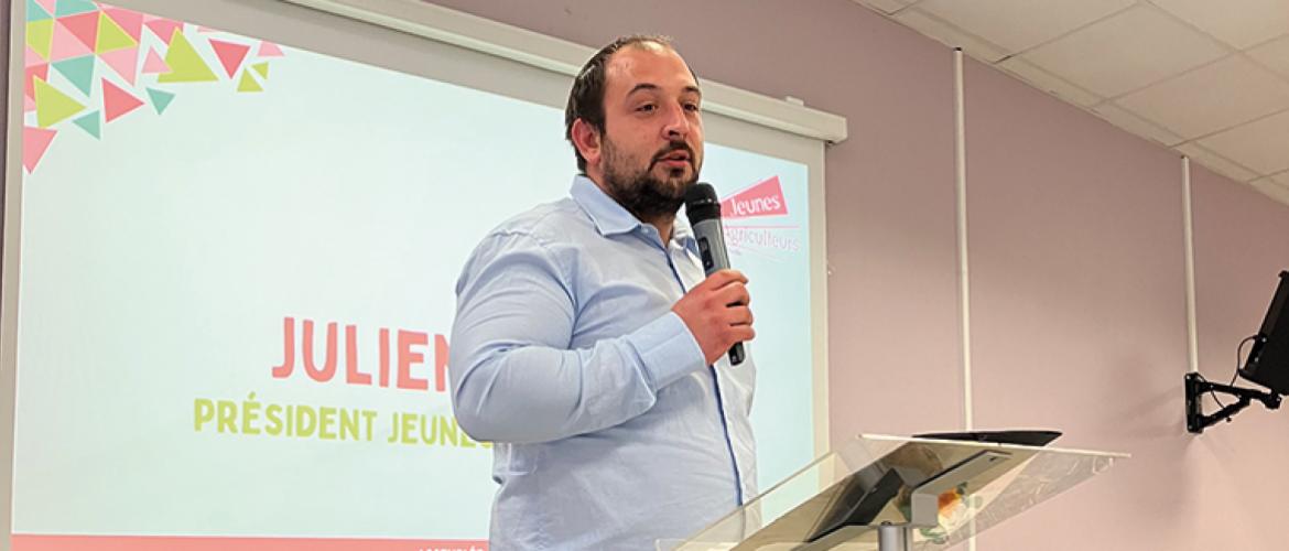 Julien Viville a présidé sa dernière assemblée générale le 21 février à Grostenquin. Photo Pierre Divoux