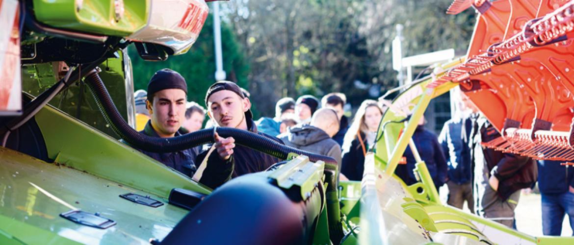 Exposés sur la ferme du Campus, les matériels agricoles feront l’objet de démonstrations assurées par les élèves en bac professionnel Agroéquipement. Photo DR