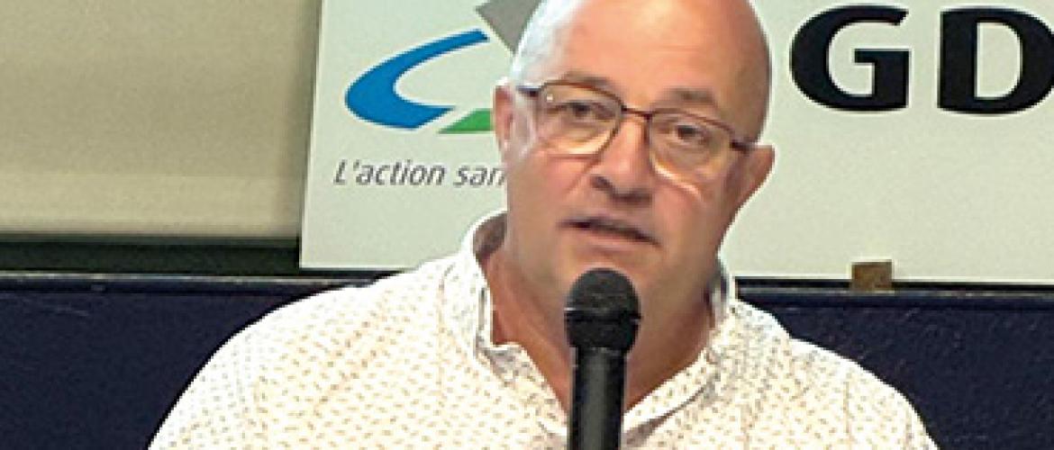 Lionel Malfroy est président du Gds du Doubs, vice-président Bourgogne Franche-Comté et administrateur national. Photo Pierre Divoux