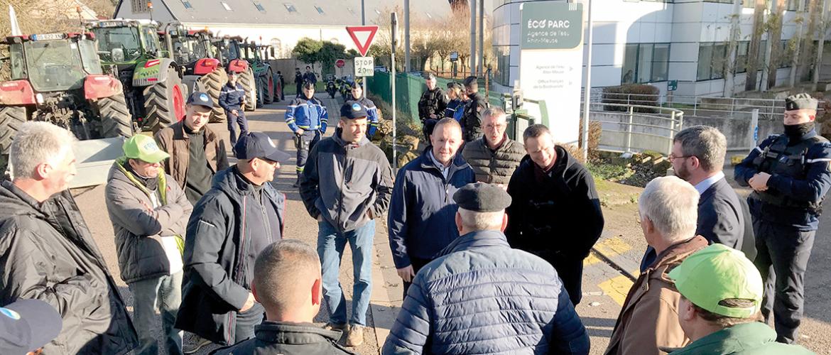 Sur le dossier de l’eau, Fabrice Couturier regrette qu’en plus de la pression réglementaire, il y a une pression psychologique difficilement supportable qui s’exerce à l’encontre des agriculteurs. Photo Cédric Coillot