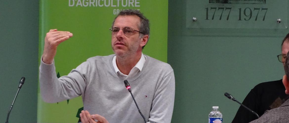 Maximin Charpentier : « une transformation profonde et positive de notre agriculture… Ensemble, nous devons repenser nos modèles agricoles ». Photo : JL.Masson