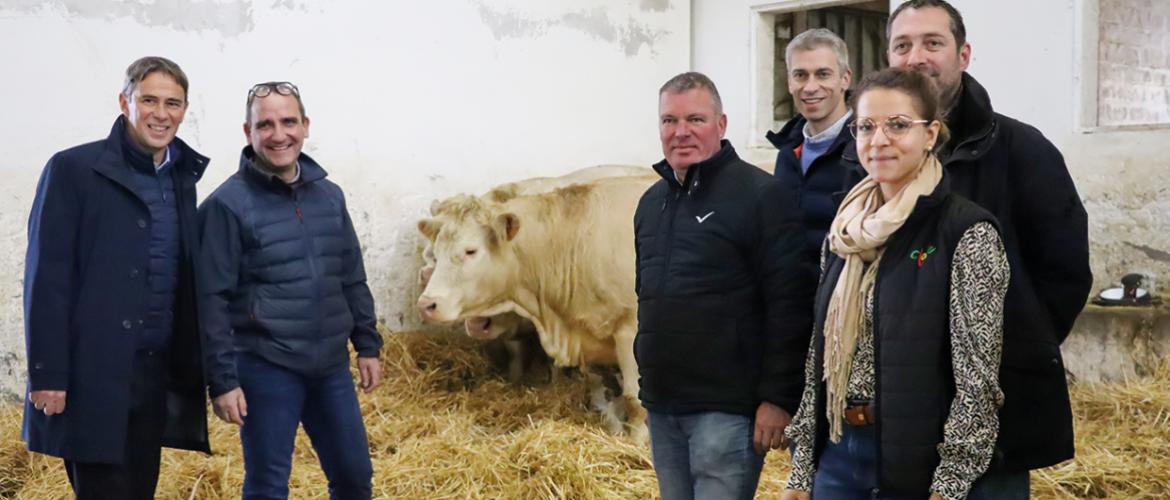 Les responsables de Cloe et de Charal Metz, réunis pour promouvoir le Label Rouge et ceux qui le produisent. Photo Hélène Flamant