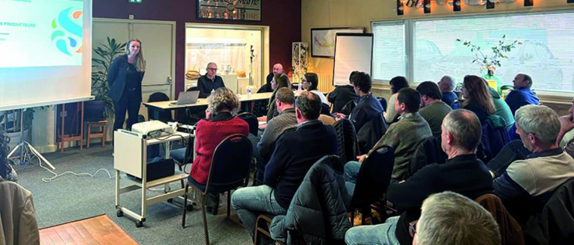Un repas convivial a clôturé l’assemblée, favorisant les échanges entre producteurs. Photo DR