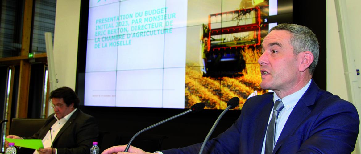 Xavier Lerond, président de la Chambre d’agriculture de la Moselle, «nous mesurons toujours mieux et toujours plus les conséquences du changement climatique». Photo Pierre Divoux